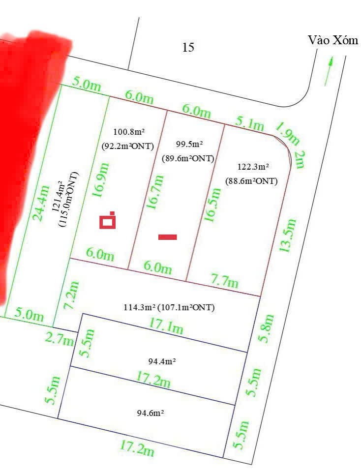 Bán đất mặt tiền đường bê tông Thạnh Thới-Hoà Hiệp